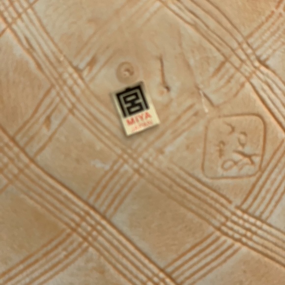 Dish in blue MIYA Japan, signed - Picture 5 of 6